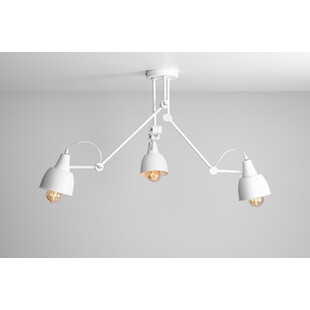 Lampa sufitowa skandynawska potrójna Aida 80 biała marki Aldex