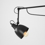 Kinkiet Industrialny Soho Big Czarny Aldex | Loftowy Design