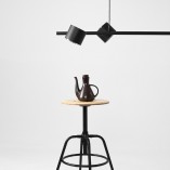 Lampa wisząca czarna 4 punktowa Aldex Bot 121cm | Sklep z lampami