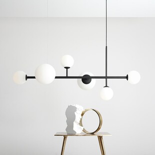 Lampa wisząca Dione VI czarno-biała Aldex | Sklep z lampami