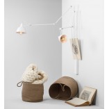 Kinkiet podwójny Aida biały Aldex | Skandynawski design