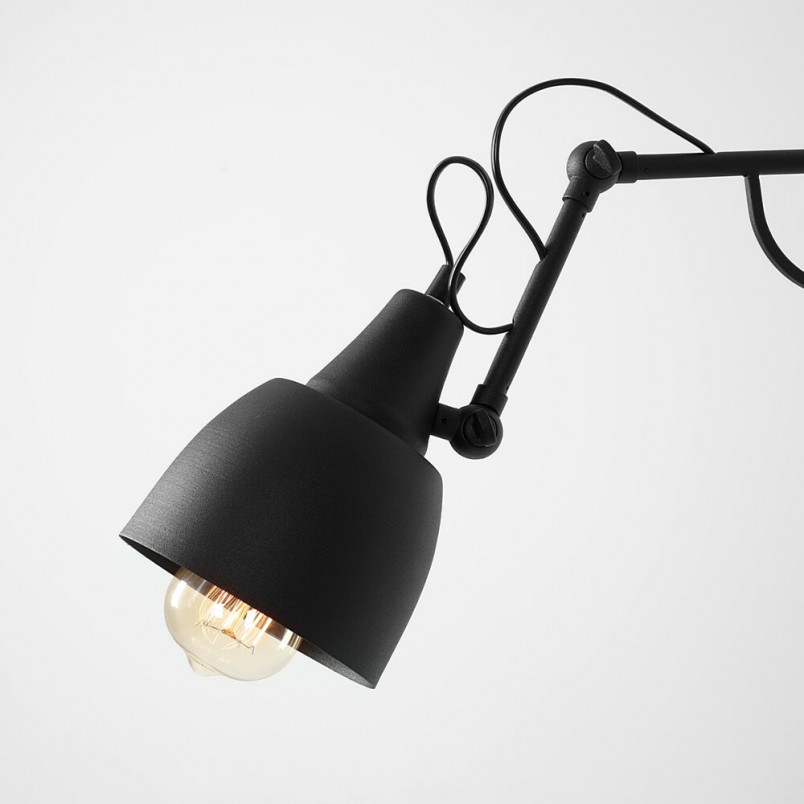 Kinkiet industrialny Aldex Soho Small czarny - Loftowy design