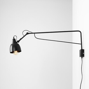 Kinkiet Industrialny Soho Big Czarny Aldex | Loftowy Design