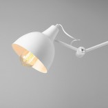 Kinkiet skandynawski Aldex Aida | Biały, wysięgnik, 17cm