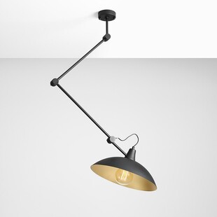 Lampa sufitowa loft Melos czarno-złota Aldex | Sklep z lampami