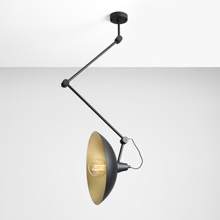 Lampa sufitowa loft Melos czarno-złota Aldex | Sklep z lampami