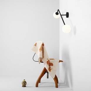 Kinkiet szklany podwójny Pure biało-czarny Aldex | Sklep Lamp