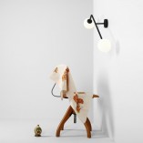 Kinkiet szklany podwójny Pure biało-czarny Aldex | Sklep Lamp