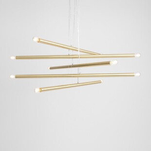 Lampa Glamour Tubo Gold 100cm | Aldex - Elegancki Żyrandol