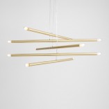 Lampa Glamour Tubo Gold 100cm | Aldex - Elegancki Żyrandol