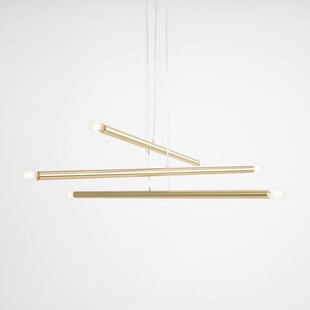 Lampa glamour wiszące tuby Tubo Gold VI 100 złota marki Aldex