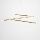 Lampa Glamour Tubo Gold VI 100cm - Aldex | Złota