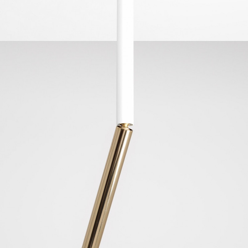 Lampa sufitowa glamour Stick biało-złota Aldex | Eleganckie oświetlenie