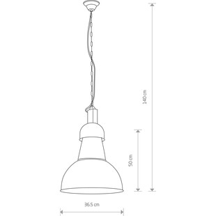 Lampa Wisząca Industrialna Czarna High-Bay Nowodvorski | Loft