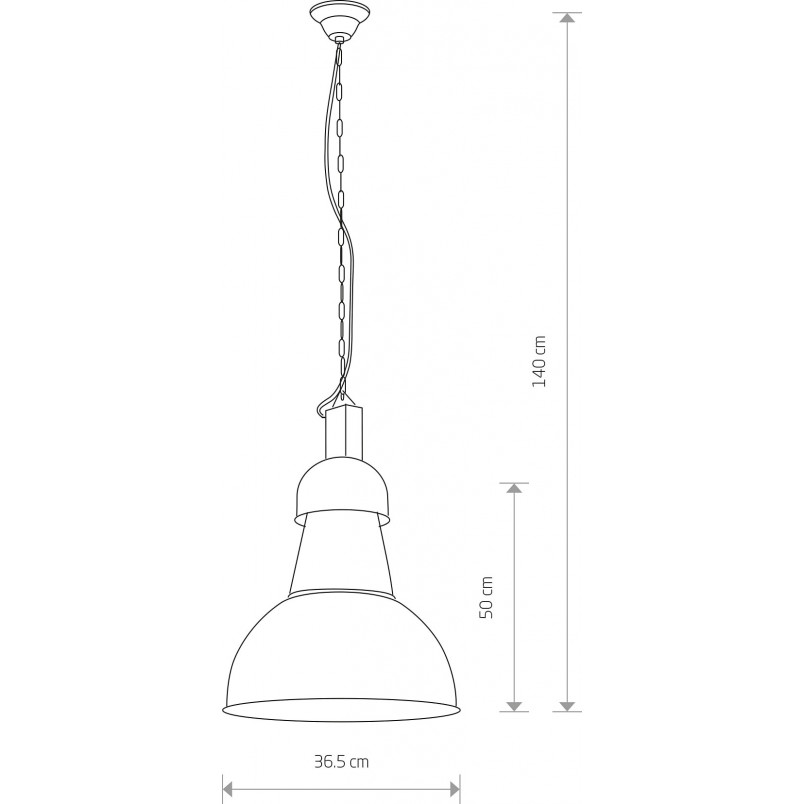 Lampa Wisząca Industrialna Czarna High-Bay Nowodvorski | Loft