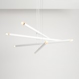 Lampa Tubo White VIII - Aldex | Nowoczesny Żyrandol Biały
