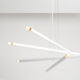 Lampa Tubo White VIII - Aldex | Nowoczesny Żyrandol Biały
