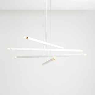 Lampa Tubo White VIII - Aldex | Nowoczesny Żyrandol Biały