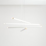 Lampa Tubo White VIII - Aldex | Nowoczesny Żyrandol Biały