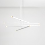 Lampa Tubo White VIII - Aldex | Nowoczesny Żyrandol Biały