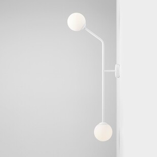 Kinkiet biały 2 kule Aldex Pure White - Stylowe oświetlenie