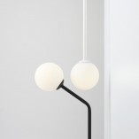Lampa podłogowa szklana Pure Black | Aldex - Elegancki design