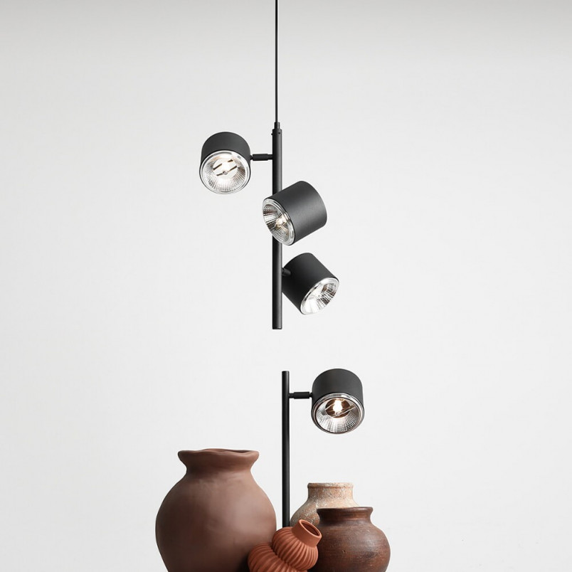 Lampa wisząca Bot 32cm czarna Aldex | Nowoczesny design