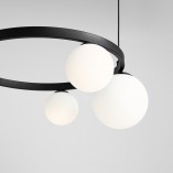 Lampa wisząca Garda Black Ring IV - Aldex | Szklane kule