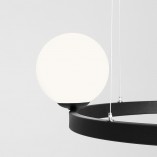 Lampa wisząca Garda Black Ring IV - Aldex | Szklane kule