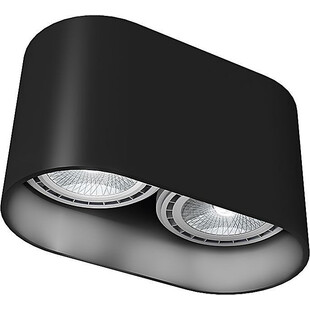 Lampa spot podwójna Oval czarna Nowodvorski | Nowoczesne oświetlenie