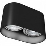 Lampa spot podwójna Oval czarna Nowodvorski | Nowoczesne oświetlenie