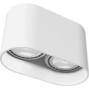 Lampa spot podwójna Oval biała | Nowodvorski - Oświetlenie