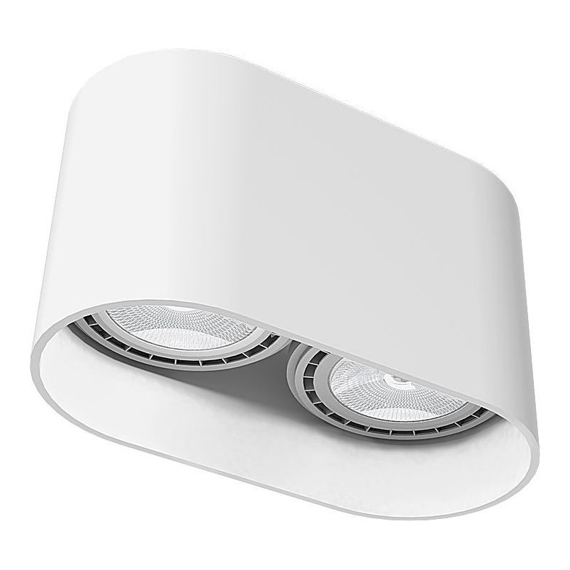 Lampa spot podwójna Oval biała | Nowodvorski - Oświetlenie