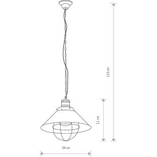 Lampa Wisząca Industrialna Garret | Nowodvorski - Loftowa
