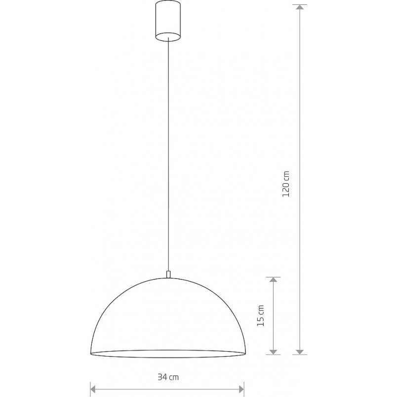 Lampa Wisząca Industrialna Hemisphere Rust - Nowodvorski | Cena 239 PLN