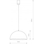 Lampa Wisząca Industrialna Hemisphere Rust - Nowodvorski | Cena 239 PLN