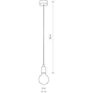 Lampa wisząca czarna "Żarówka" Silicone - Nowodvorski