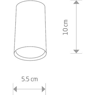 Lampa spot tuba Eye biała Nowodvorski | Nowoczesne oświetlenie