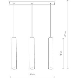 Lampa wisząca Eye 3 biała Nowodvorski | Nowoczesny Design