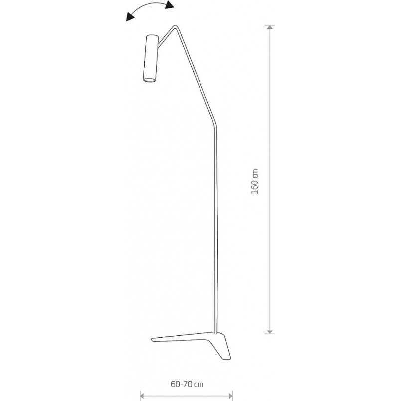 Lampa podłogowa biała NOWODVORSKI Eye Super | Minimalizm i styl