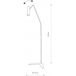 Lampa podłogowa biała NOWODVORSKI Eye Super | Minimalizm i styl
