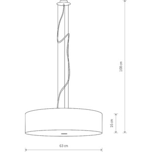 Lampa Wisząca Biała Viviane 63cm | Nowodvorski - Sklep