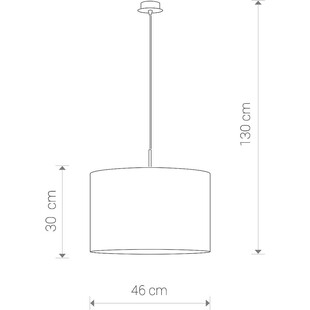 Lampa wisząca Alice czarno-złota | Nowodvorski - 46cm