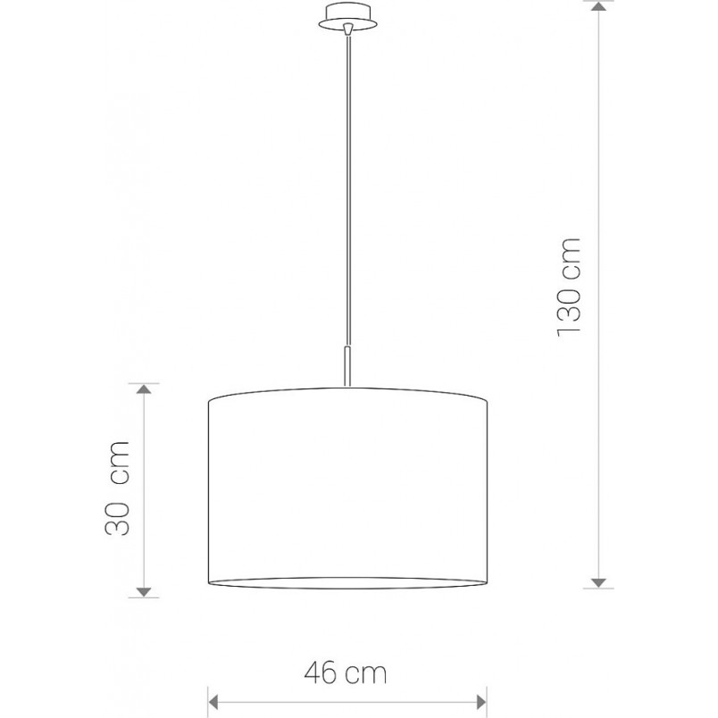 Lampa wisząca Alice czarno-złota | Nowodvorski - 46cm