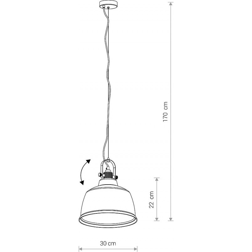 Lampa wisząca Amalfi mosiądz | Nowodvorski - Loftowa elegancja