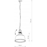 Lampa wisząca Amalfi mosiądz | Nowodvorski - Loftowa elegancja