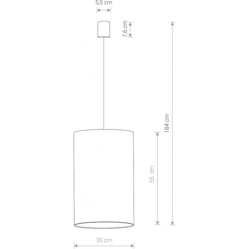 Lampa wisząca welurowa Barrel Velvet różowa | Nowodvorski