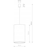 Lampa wisząca welurowa Barrel Velvet różowa | Nowodvorski