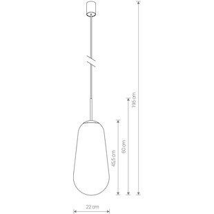 Lampa wisząca szklana Pear | Nowodvorski - Elegancki design
