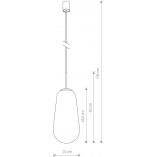 Lampa wisząca szklana Pear | Nowodvorski - Elegancki design